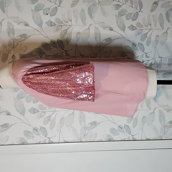 Haptics Pink Sequin Bubble Balloon Sleeve Shirt Tunic Sz S - Picture 6 of 10